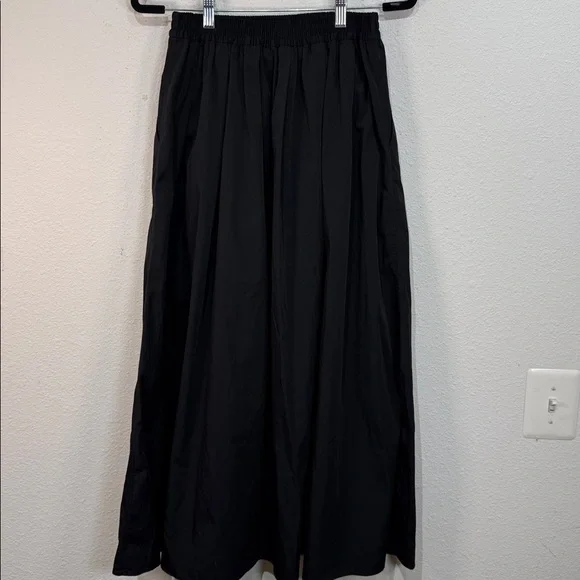 Zara Med-Large Elegant Black Midi Skirt with pockets - Picture 3 of 8